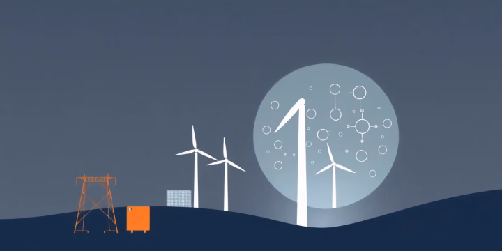 Illustration von Künstlicher Intelligenz in der Energiewirtschaft