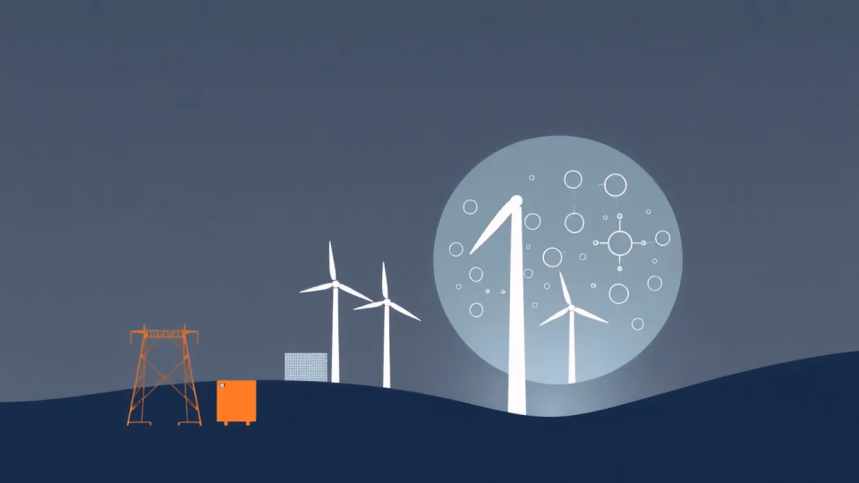 Illustration von Künstlicher Intelligenz in der Energiewirtschaft