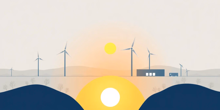 Technische Illustration von Künstlicher Intelligenz in der Energiewirtschaft