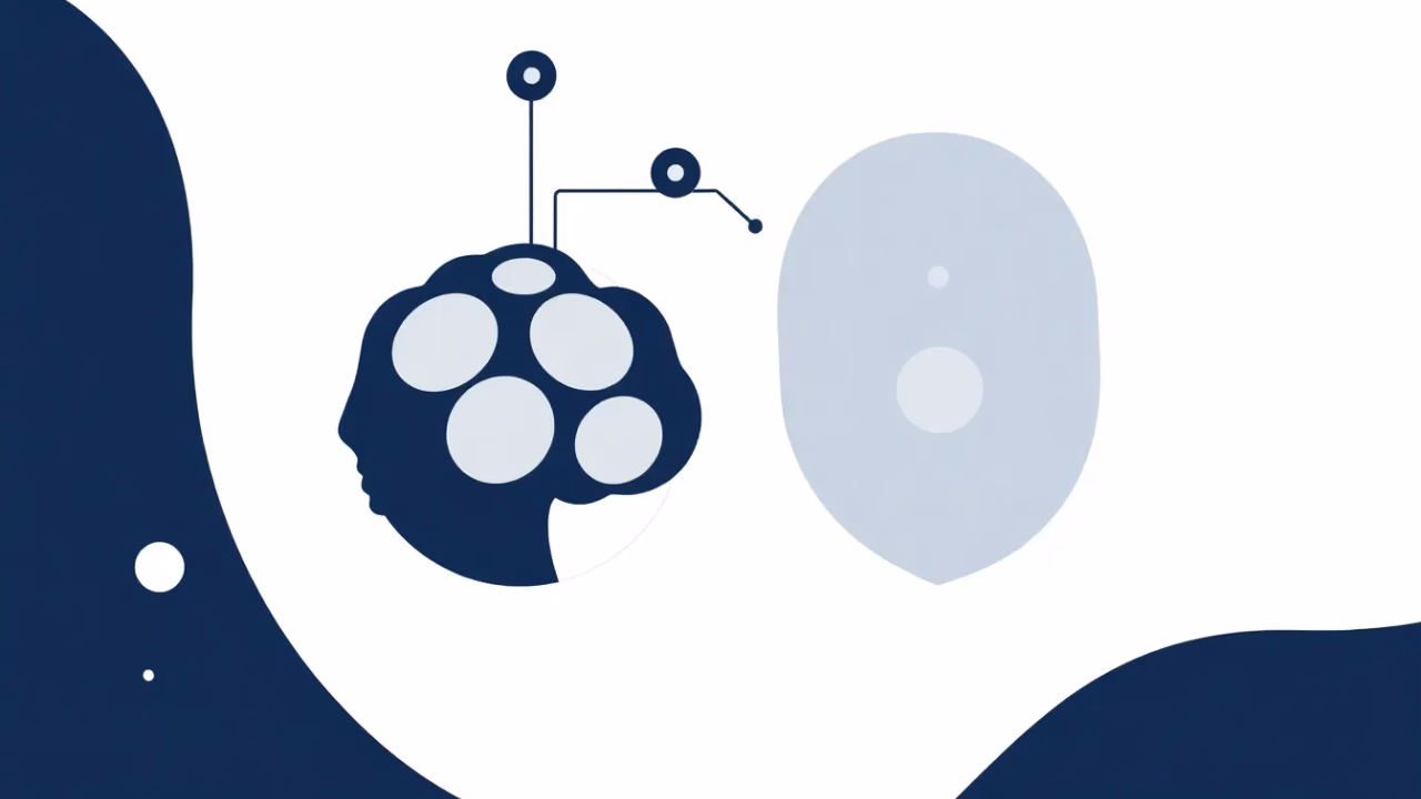 Technologische Illustration zur Künstlichen Intelligenz in der Kreativwirtschaft