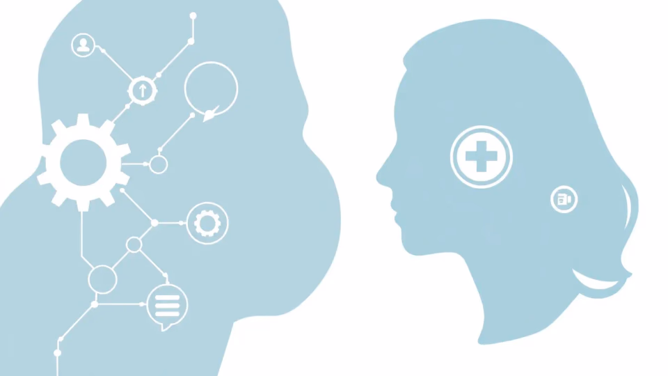 Technische Darstellung von KI in der Patientenversorgung