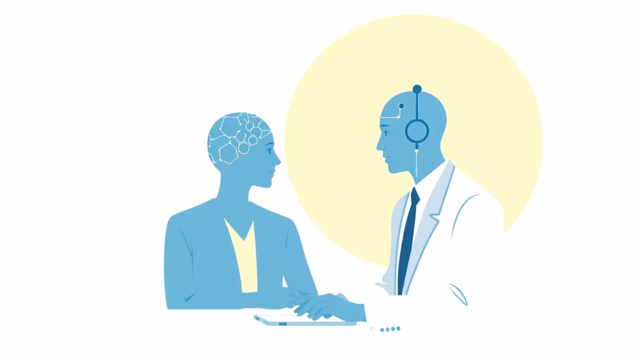 Illustration von Künstlicher Intelligenz in der Personalführung