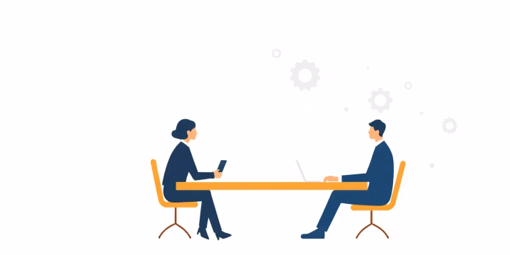 Illustration von Künstlicher Intelligenz in der Rechtsprechung