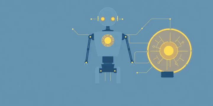 Technische Darstellung von Künstlicher Intelligenz in der Robotik