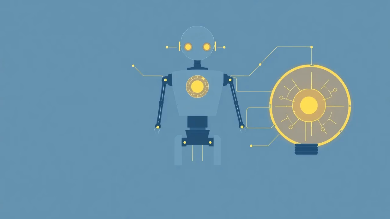 Technische Darstellung von Künstlicher Intelligenz in der Robotik