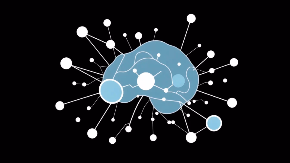 Technische Illustration der Langzeitabhängigkeiten in neuronalen Netzwerken
