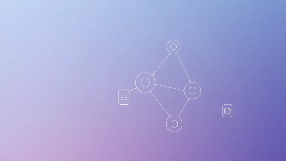 Technische Illustration von Multi-Agent-Systemen in Aktion