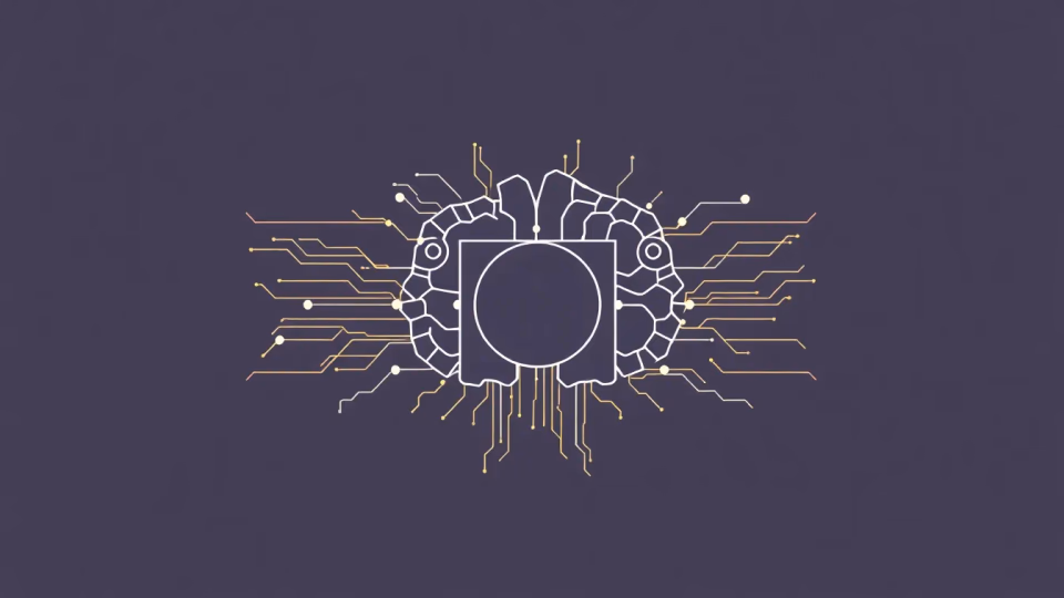 Technische Illustration eines neuromorphen Rechners