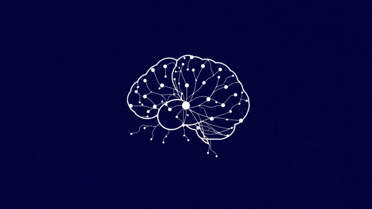 Technische Darstellung eines neuronalen Netzwerks