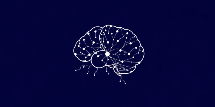 Technische Darstellung eines neuronalen Netzwerks
