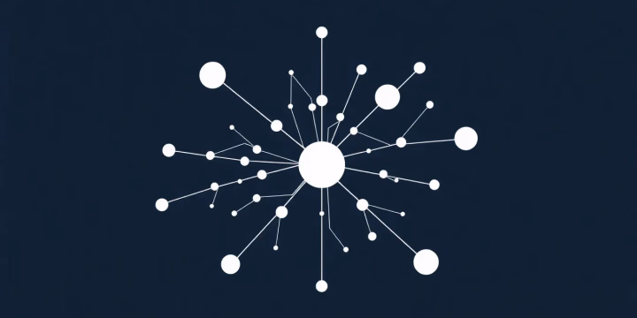 Illustration von neuronalen Netzwerken im Finanzbereich