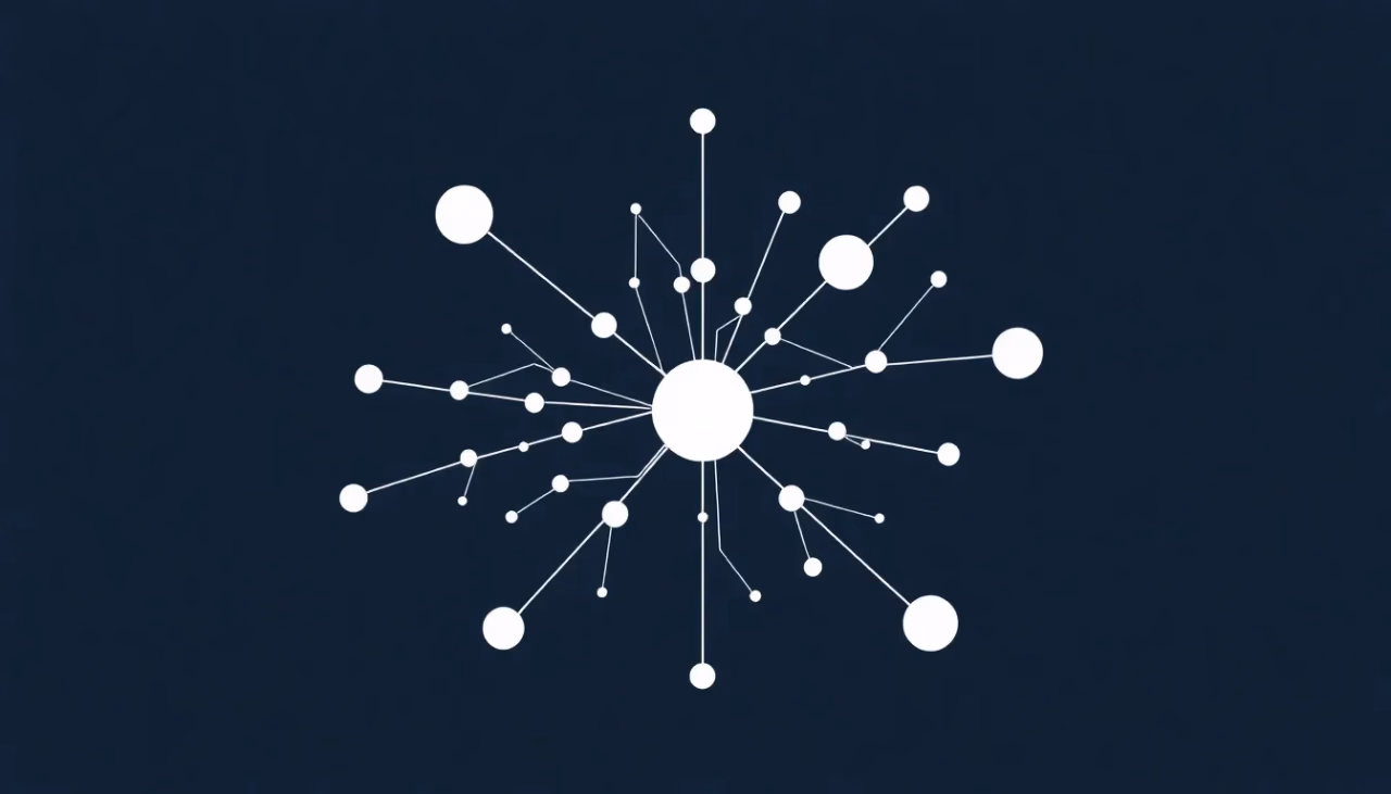 Illustration von neuronalen Netzwerken im Finanzbereich