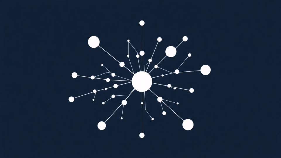 Illustration von neuronalen Netzwerken im Finanzbereich
