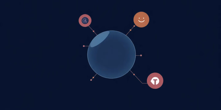 Technische Darstellung von Emotionserkennung durch NLP.