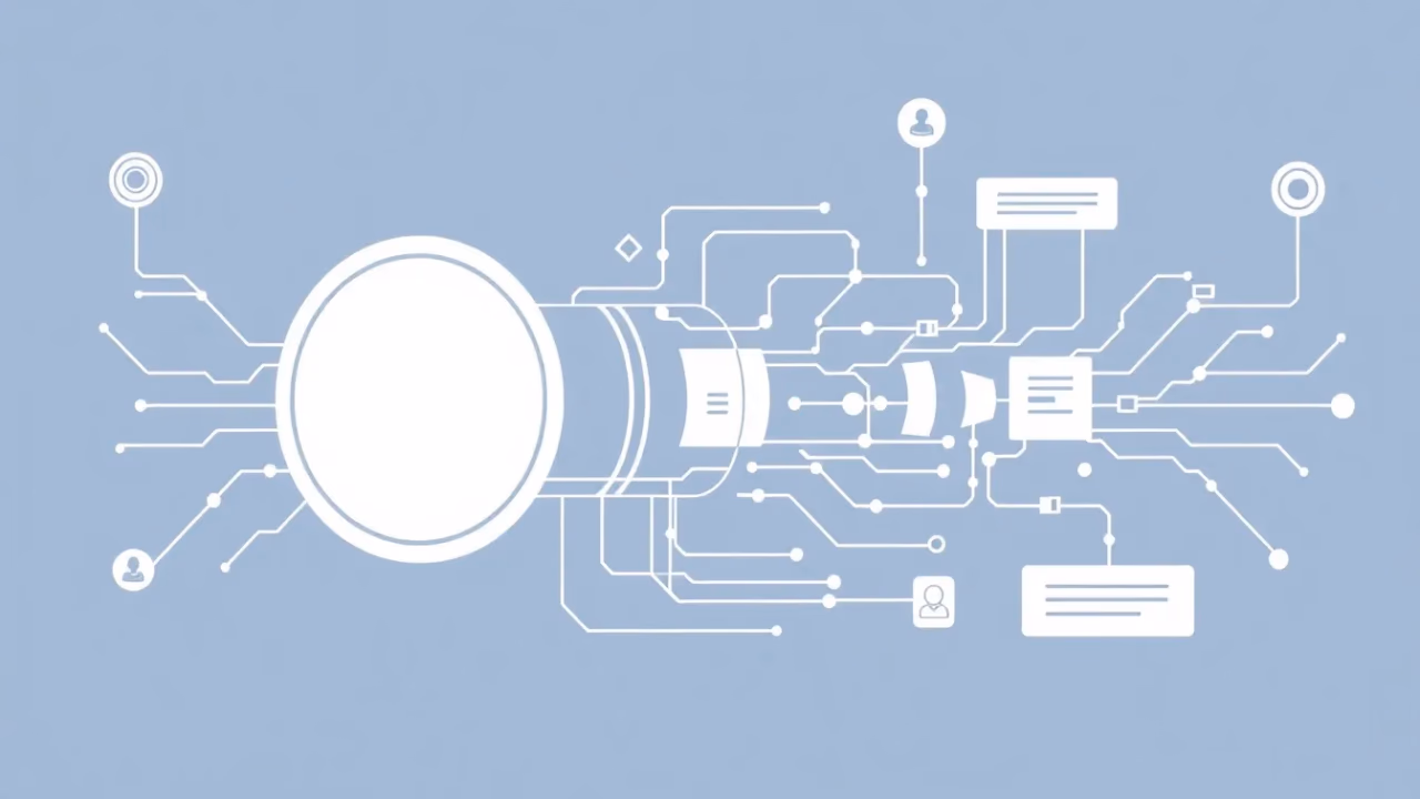Technische Illustration zu NLP-optimierten Suchmaschinen