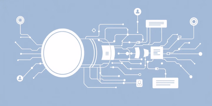 Technische Illustration zu NLP-optimierten Suchmaschinen