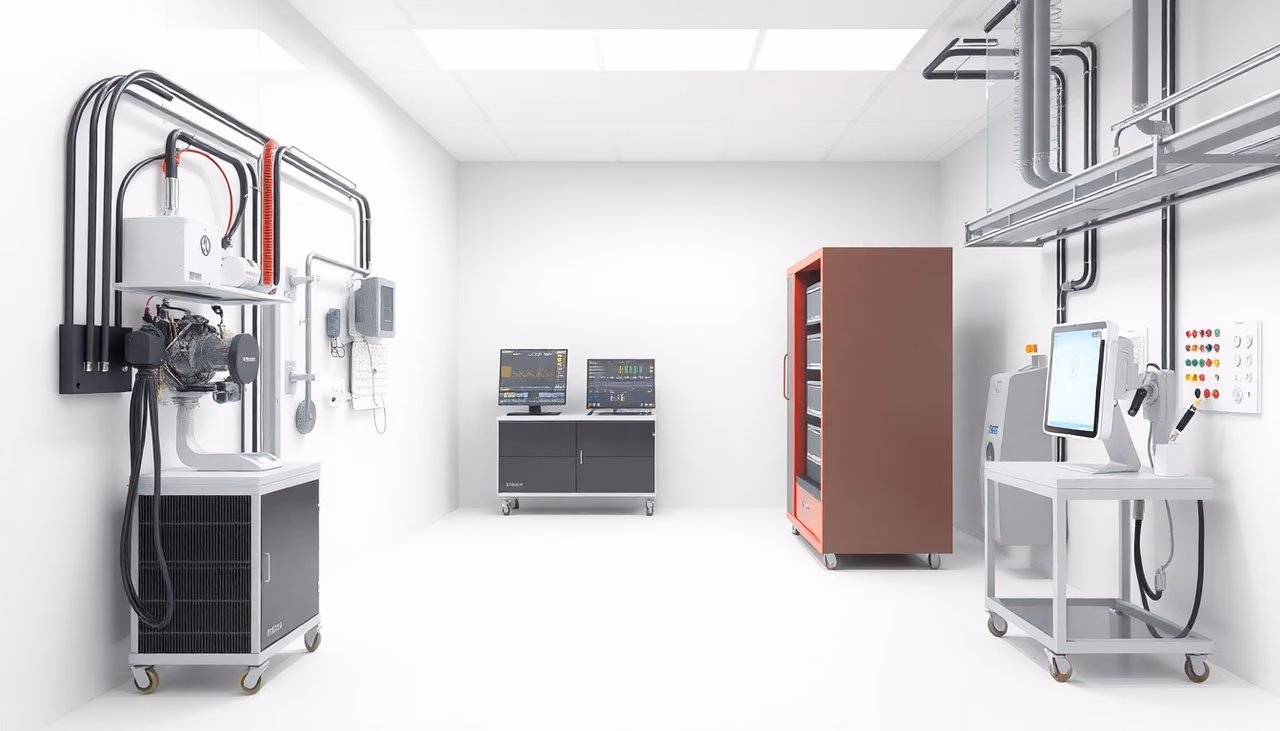Technische Illustration von Prompt Engineering Konzepten.