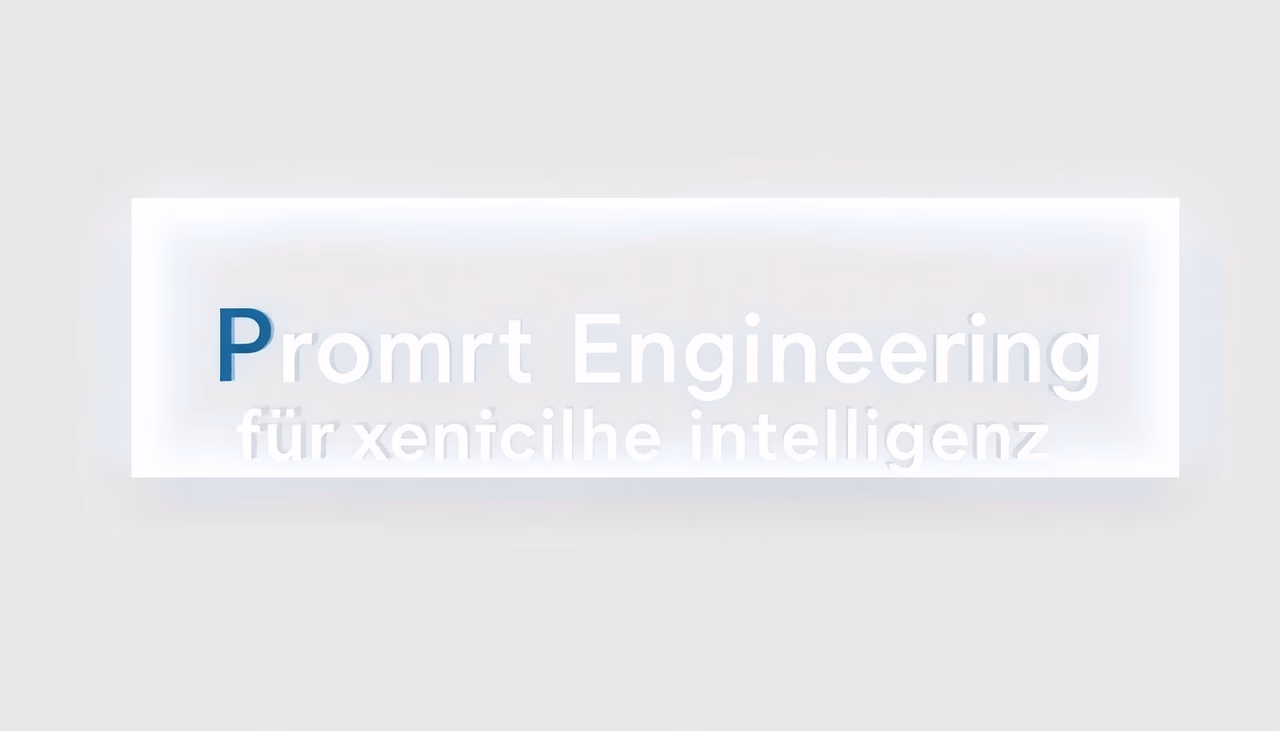 Technische Illustration zum Thema Prompt Engineering für Künstliche Intelligenz.