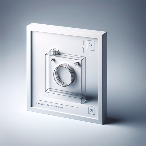 Technische Illustration des prompt-engineering Prozesses.
