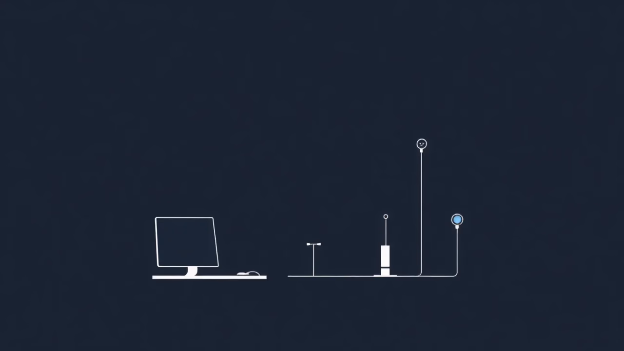 Illustration von selbstlernenden adaptiven Systemen in technischer Darstellung