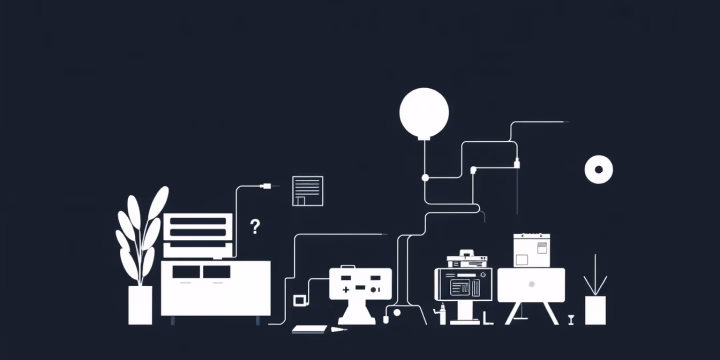 Technische Illustration von selbstlernfähigen KI-Modellen