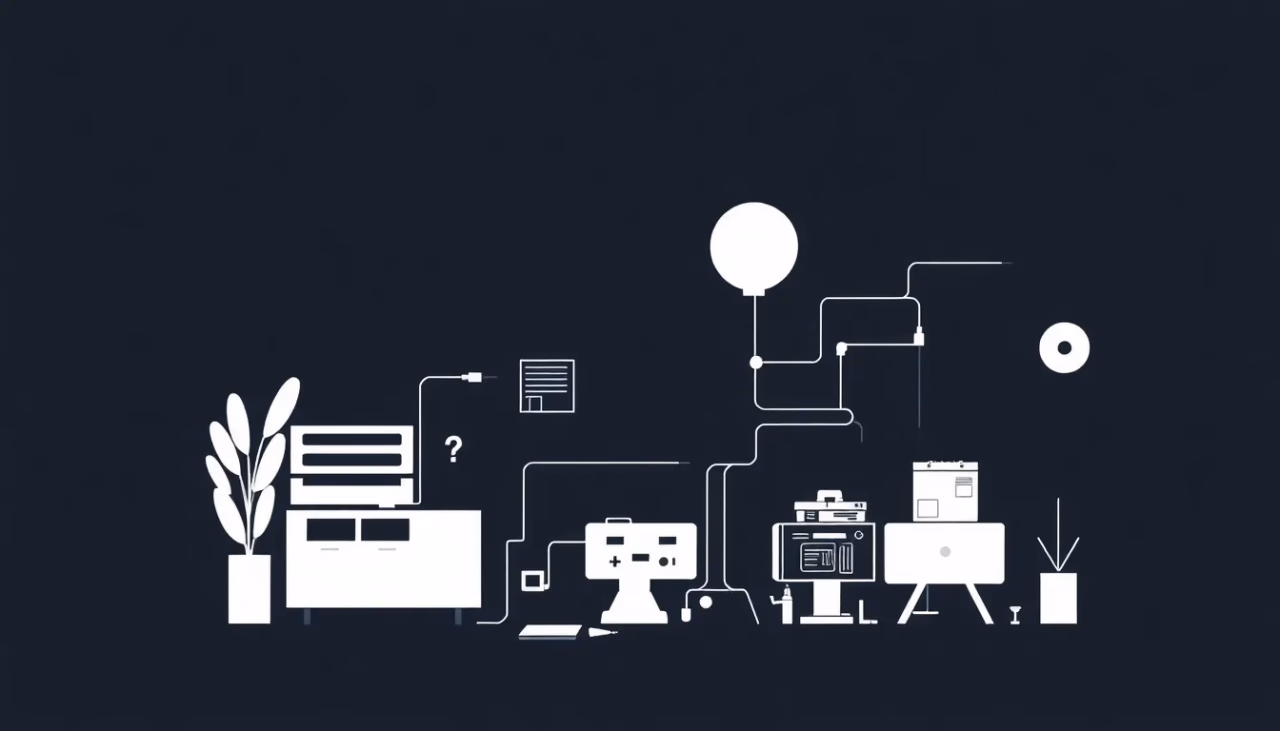 Technische Illustration von selbstlernfähigen KI-Modellen