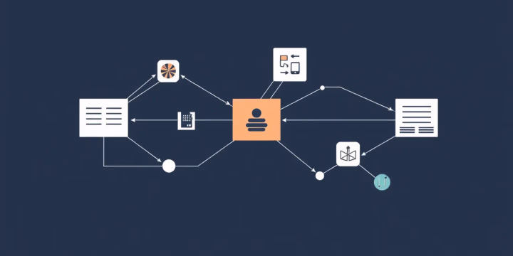Technische Illustration von Self-Supervised Learning in NLP