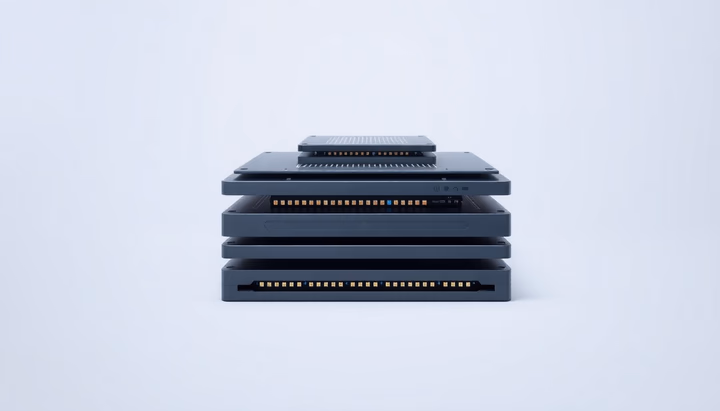 Technische Darstellung der Stacked Encoder-Decoder Architektur