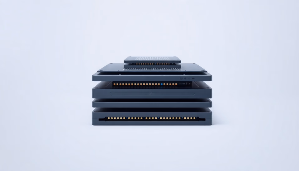 Technische Darstellung der Stacked Encoder-Decoder Architektur