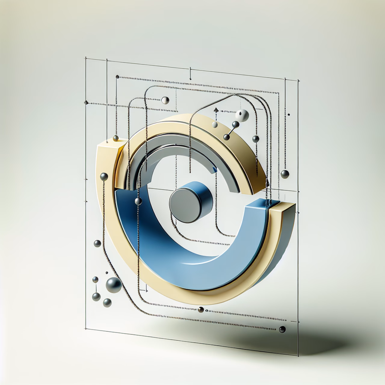 Technische Illustration von Stochastic Gradient Descent mit Diagrammen und Grafiken.