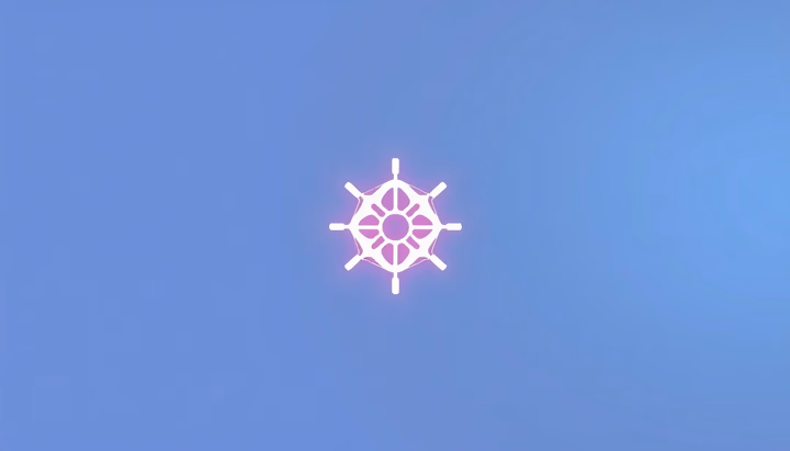 Minimalistische technische Darstellung von symbolischer KI.