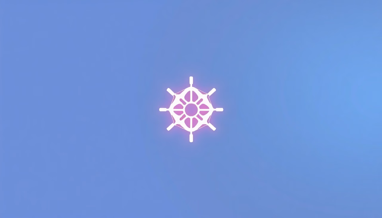 Minimalistische technische Darstellung von symbolischer KI.