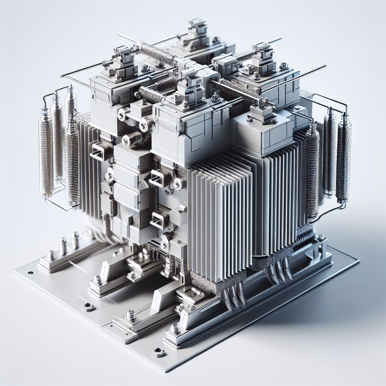 Technische Illustration des Transformer-Modells ohne Text.