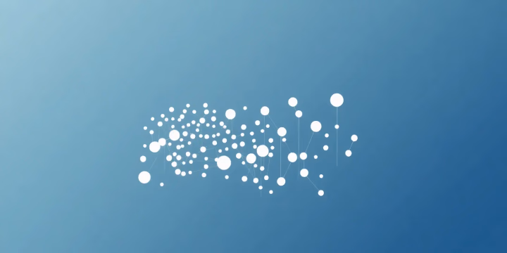 Illustration von Datenclustering ohne Überwachung