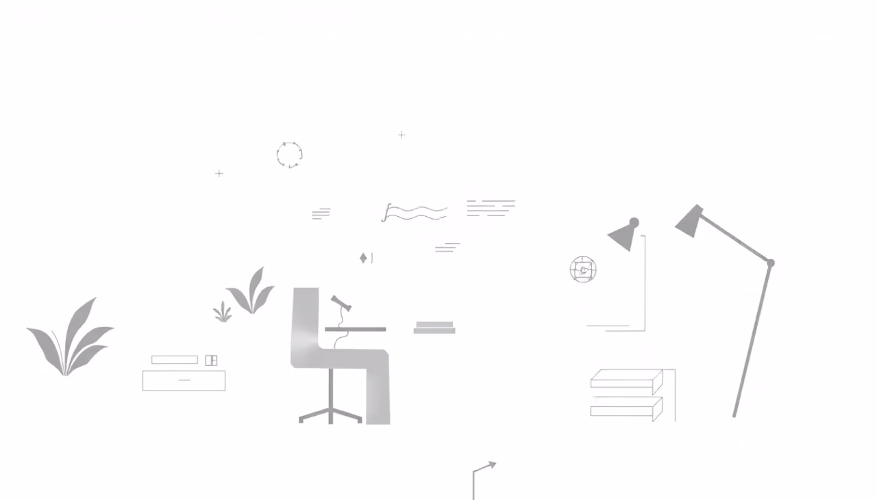 Minimalistische technische Darstellung von unüberwachtem Lernen