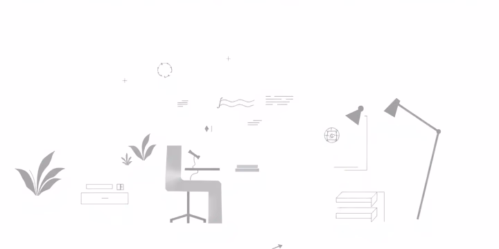 Minimalistische technische Darstellung von unüberwachtem Lernen