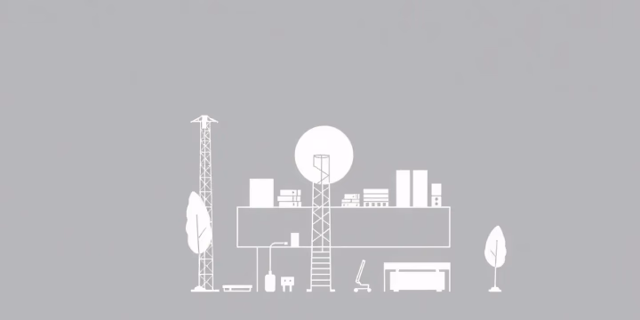 Abstract illustration showing responsible AI development principles