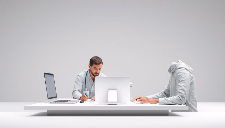 Bild von Entwicklern bei Google, die an einer Benutzeroberfläche für KI-Brillen arbeiten.