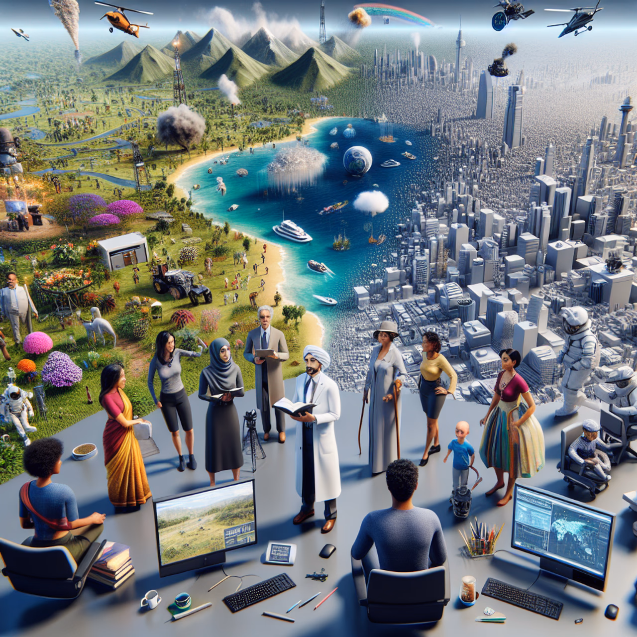 Screenshot von LingBot-World, einem interaktiven Weltmodell, das Echtzeit-Simulationen für KI-gestützte Anwendungen ermöglicht.