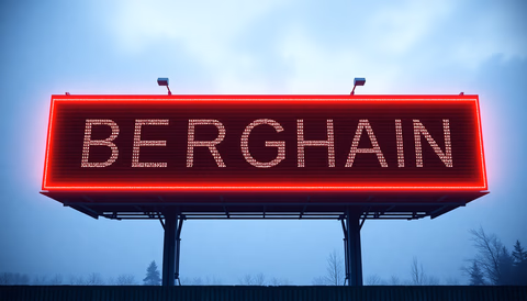 Billboard mit kryptischem Code als Teil einer Marketingkampagne von Listen Labs.