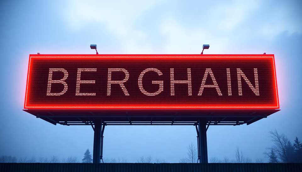 Billboard mit kryptischem Code als Teil einer Marketingkampagne von Listen Labs.