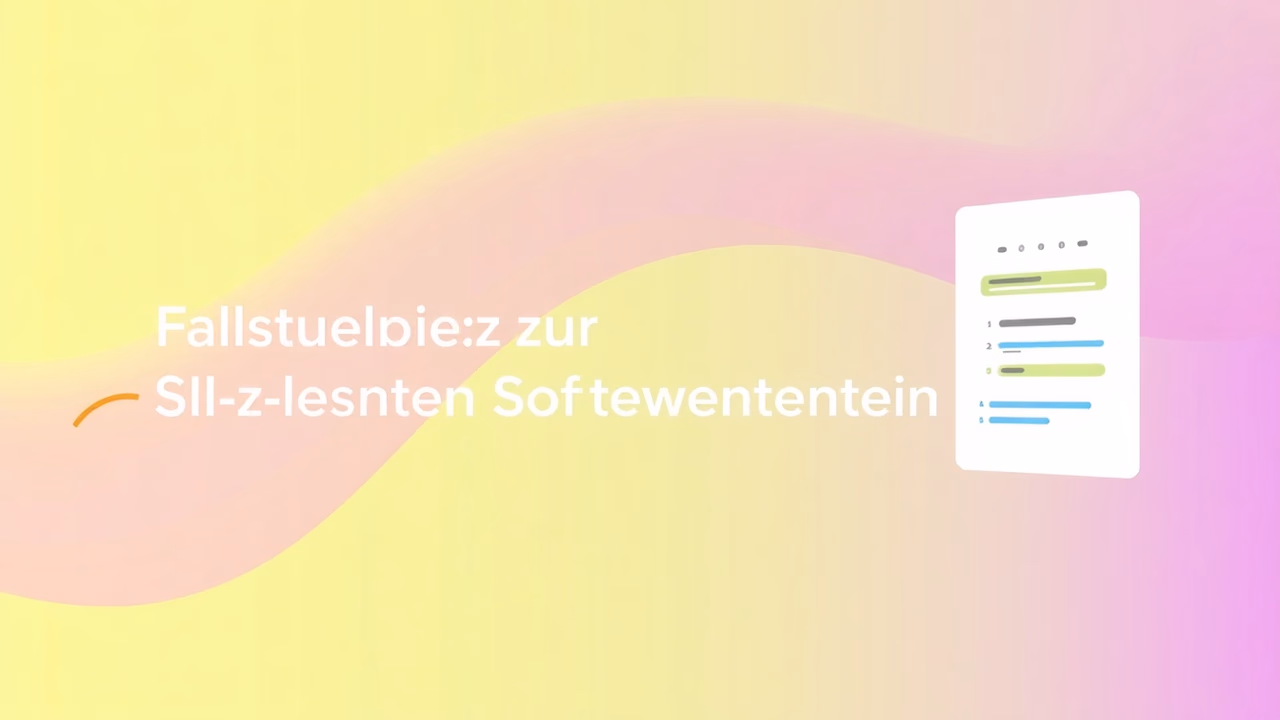 Zeitstrahl-Grafik ordnet die acht Fallstudien nach Eingriffstiefe in die Softwareentwicklung