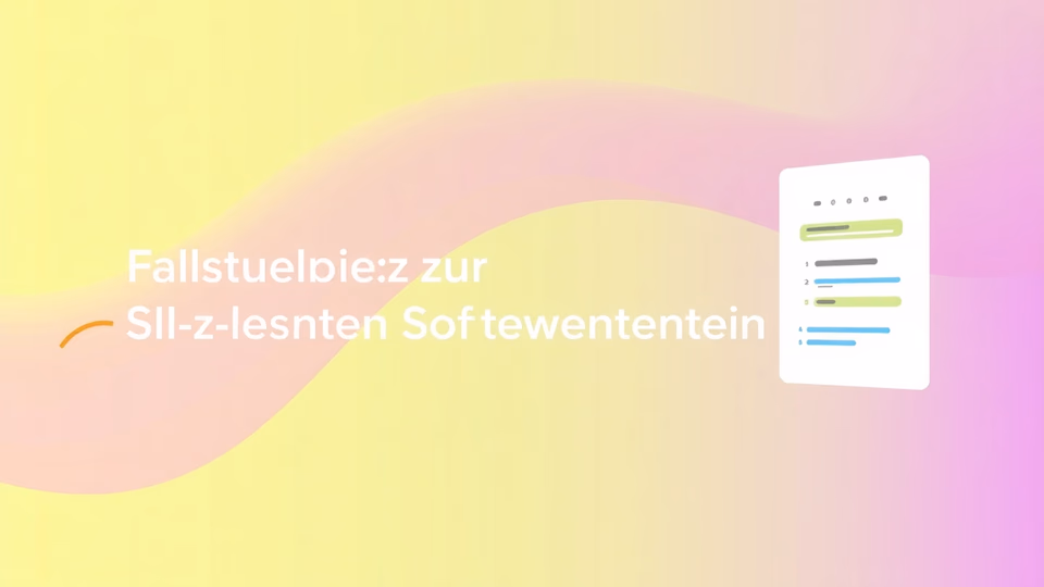 Zeitstrahl-Grafik ordnet die acht Fallstudien nach Eingriffstiefe in die Softwareentwicklung