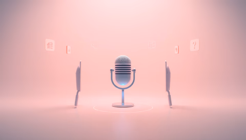 Illustration of AI voice interaction features in GPT-Live.