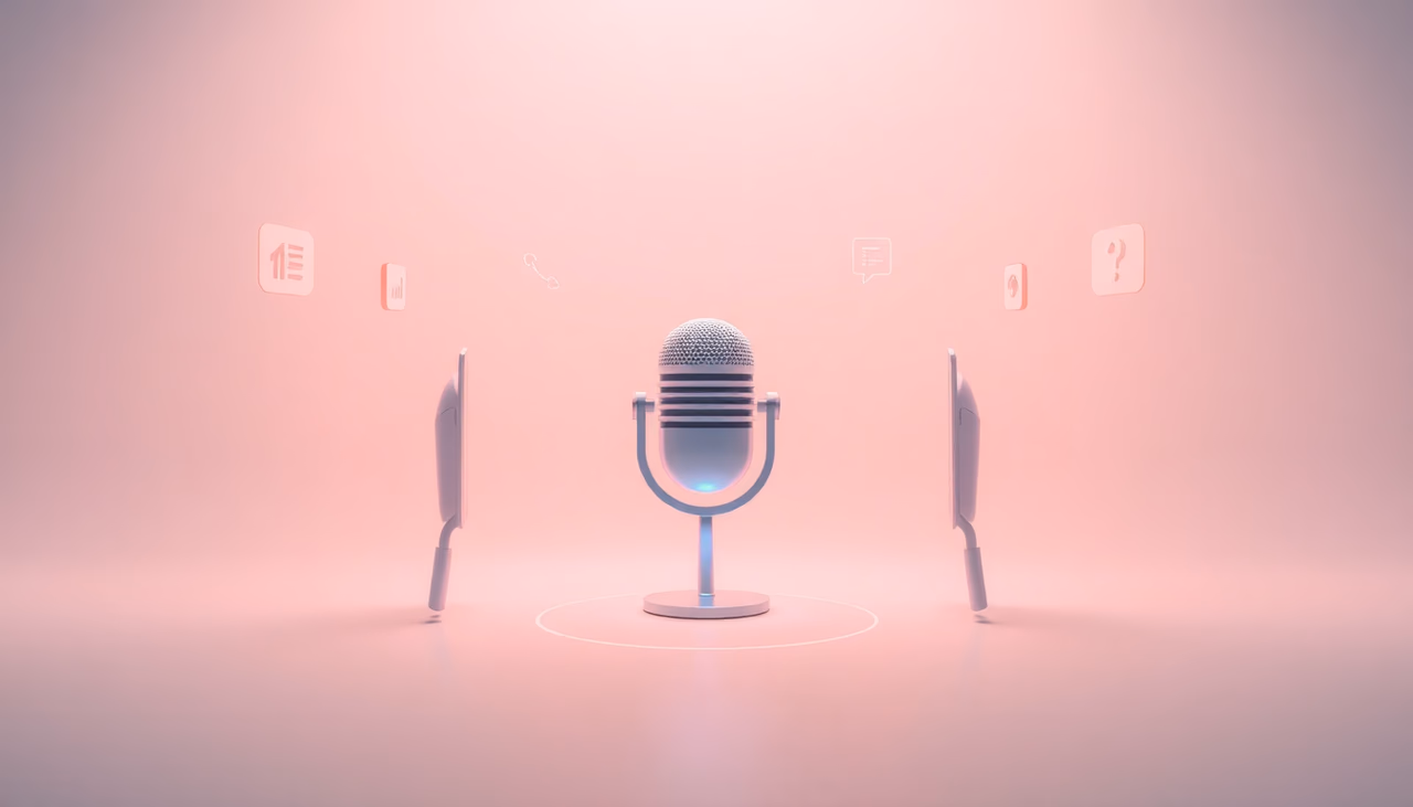 Illustration of AI voice interaction features in GPT-Live.