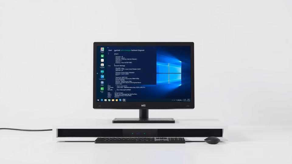 Ein Computerbildschirm zeigt das MiniCPM5-1B-Modell, das lokal betrieben wird.