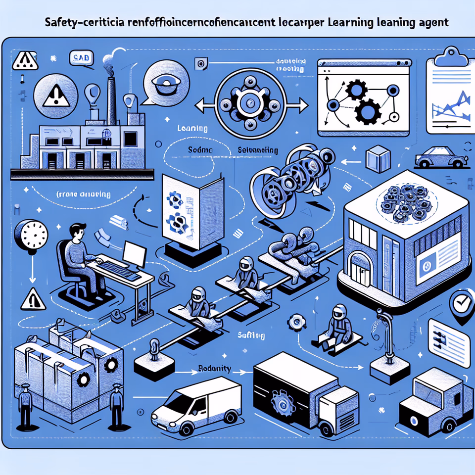 Ein grafisches Diagramm zur Darstellung des Trainingsprozesses sicherheitskritischer Verstärkungslernagenten.
