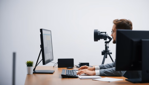 Tech-Reporter verwendet KI-Tools für das Schreiben von Geschichten.