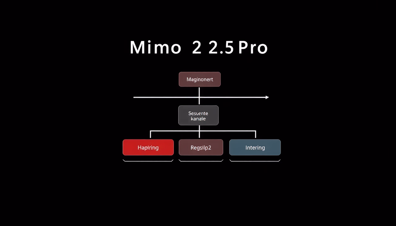 Architekturdiagramm von Xiaomis MiMo-V2.5-Pro, das Audio-, Bild- und Textverarbeitung zeigt.